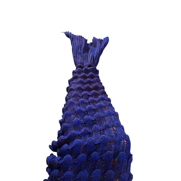 Crochet Mermaid Tail Blanket Teen Adult Size Premium High Quality Handmade - Picture 1 of 6
